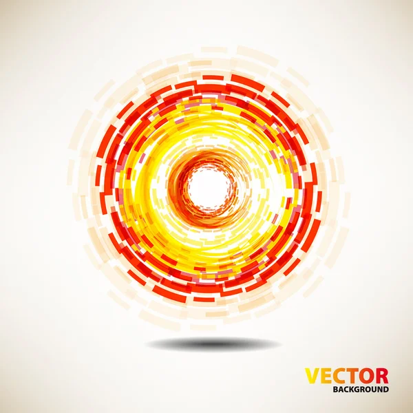 Sencillo círculo solar vector abstracto — Vector de stock