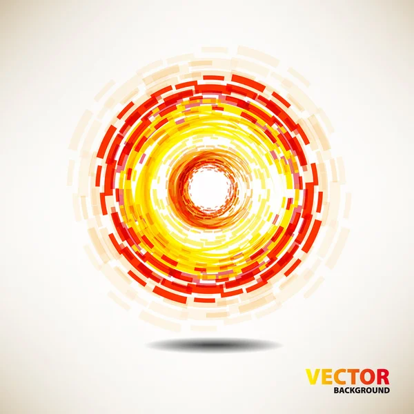 単純な抽象的なベクトル太陽円 — ストックベクタ