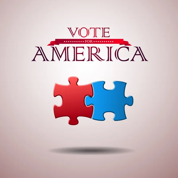 Hlasujte pro Ameriku - volební plakát — Stock fotografie