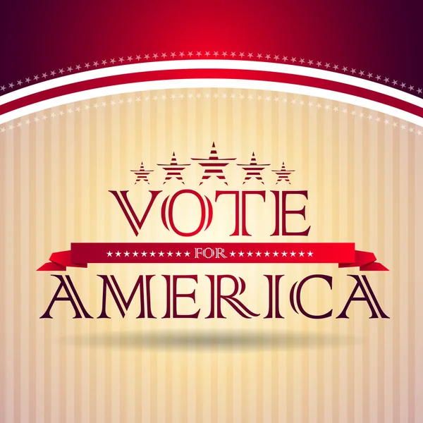 Vote por América - cartel electoral —  Fotos de Stock