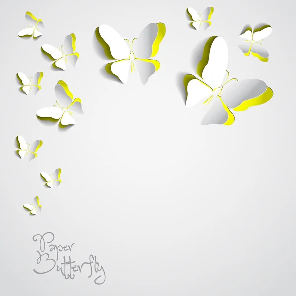 Kağıt kelebek tebrik kartı