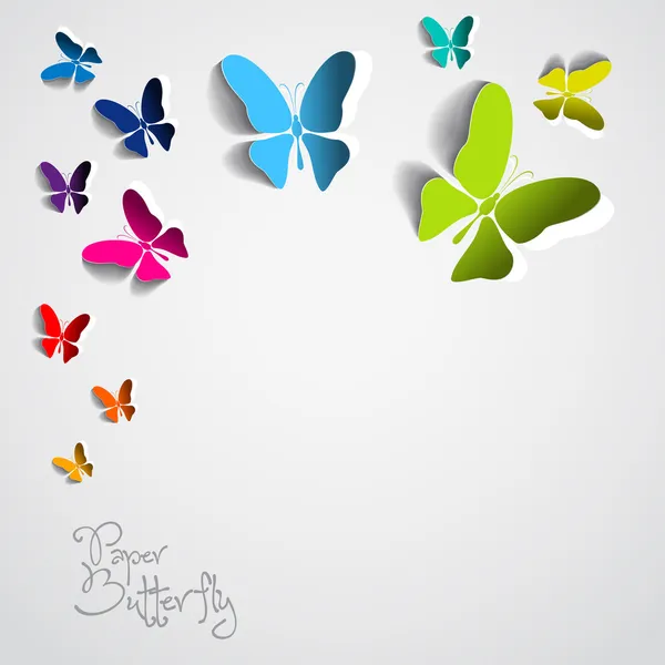 Kağıt kelebek tebrik kartı