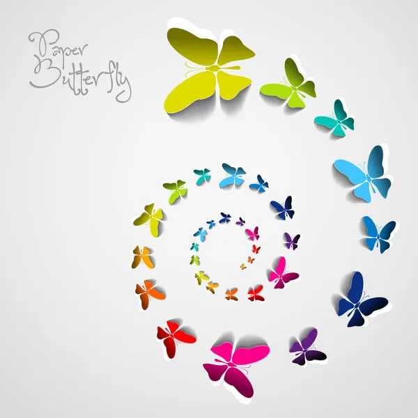 Kağıt kelebek tebrik kartı