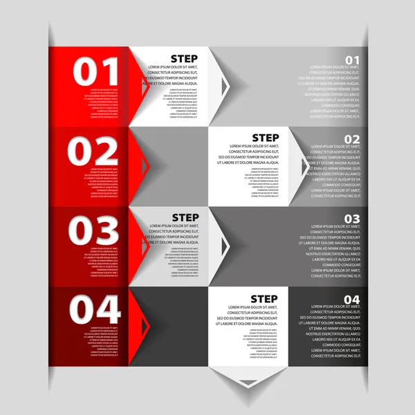 modern tasarım şablonu - numaralı afişler - infographics Web sitesi düzeni vektör için