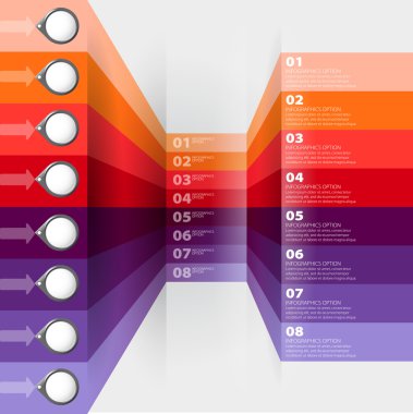 modern tasarım şablonu ile numaralandırılmış afişler --ebilmek var olmak kullanılmış için Infographics
