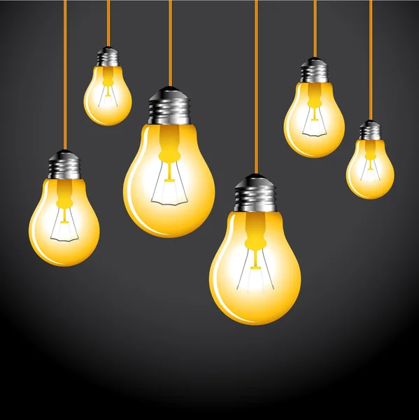 Design de ideia de lâmpada digital conceitual elegante — Fotografia de Stock
