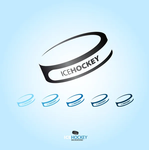 Hockey puck - abstract logotype - various type — Stock Image Hockey puck - abstract logotype - various type Stock Photo