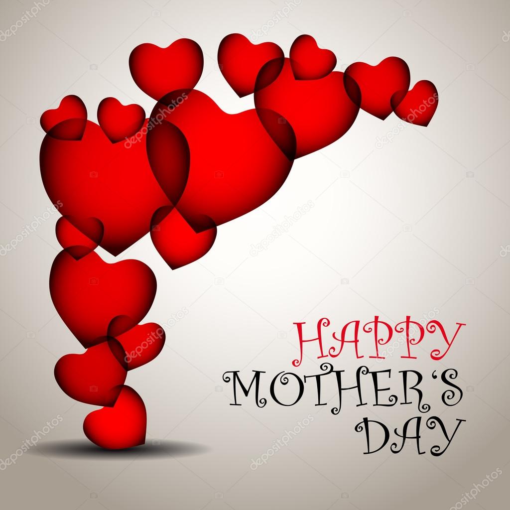 Happy mother day background with heart