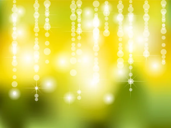 Abstrakte Golden Holiday Hintergrund mit Lichtern und Sternen — Stockfoto
