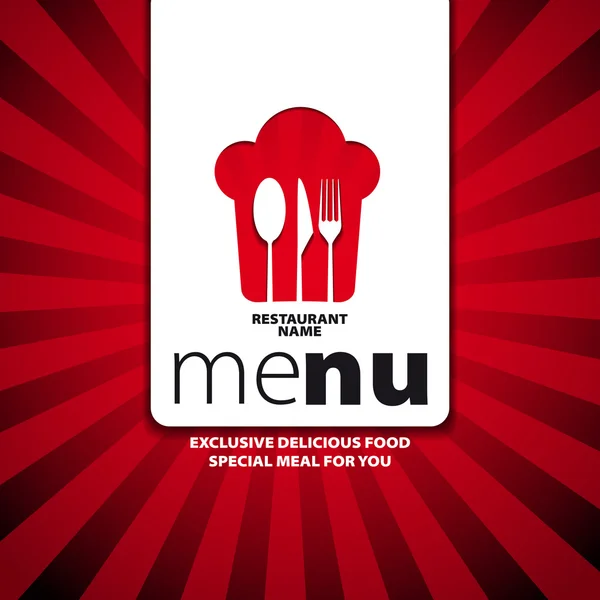 Menu template for restaurant — Stock Photo, Image