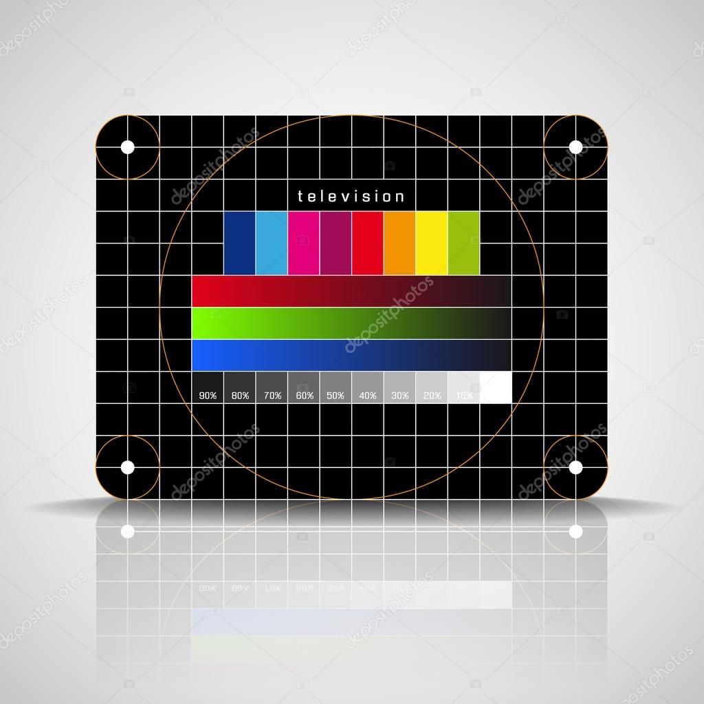 LED TV - color test pattern test card Stock by ©matju78 24862827