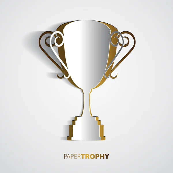 Golden trophy illustration — Stock Photo, Image