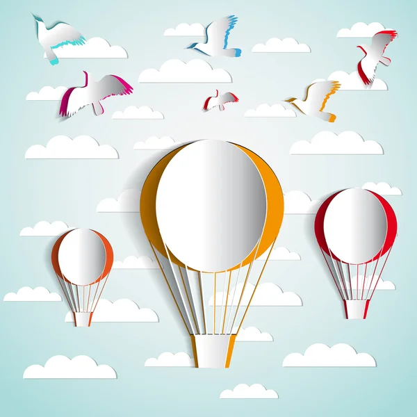 Air ballons background — Stock Photo, Image