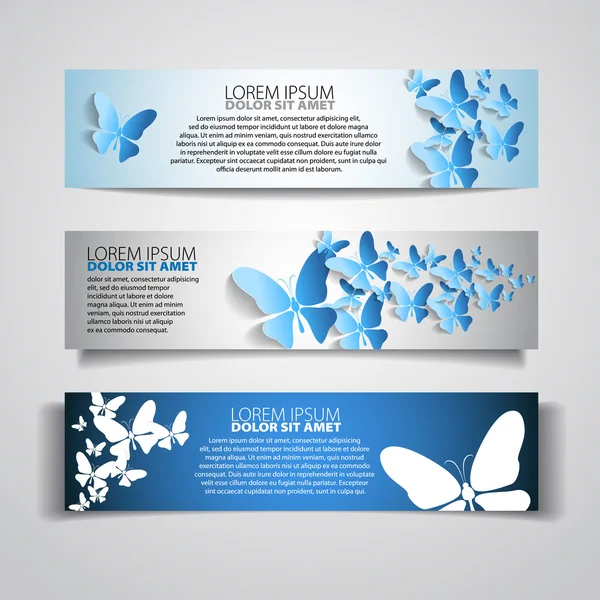 Carte avec papillon en papier — Photo