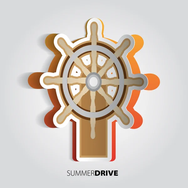 Steering wheel. illustration. — Stock Photo, Image