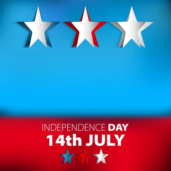 Happy dag van de onafhankelijkheid ster kaart — Stockfoto