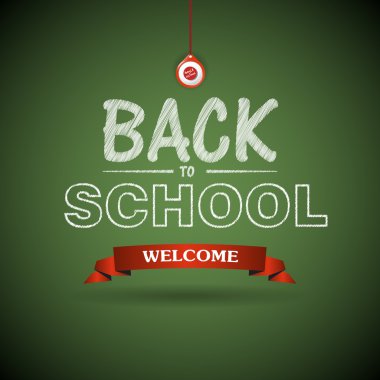 geri okul arka plana Hoşgeldiniz