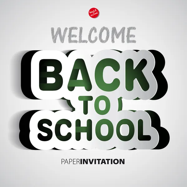 Bienvenue Retour à l'école — Image vectorielle