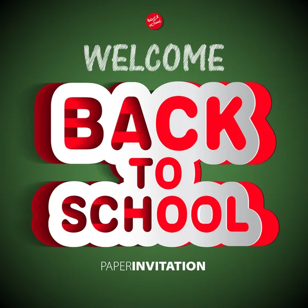 Welcome Back to school background — Stock Vector