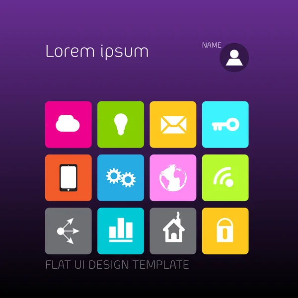 Design Template Profil für soziale Medien — Stockvektor