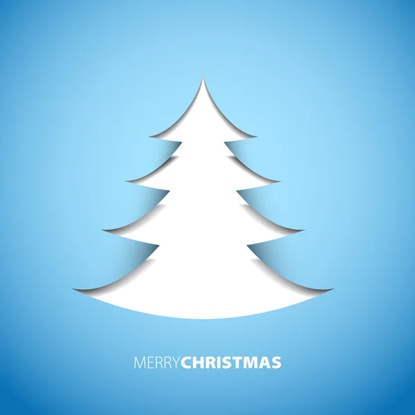 Árbol de Navidad de papel — Vector de stock