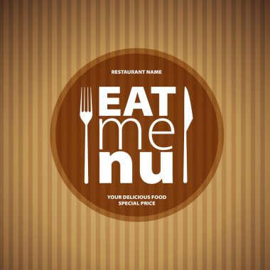 yemek menü kartı tasarım şablonu