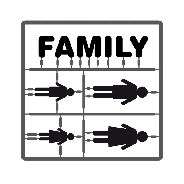 Family sign — Stock Vector