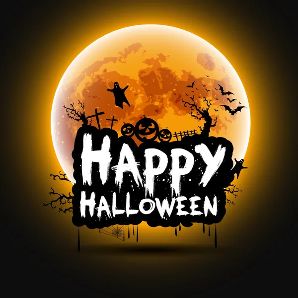 Sinal de Halloween — Vetor de Stock