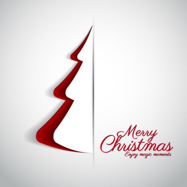 Merry christmas tasarım tebrik kartı