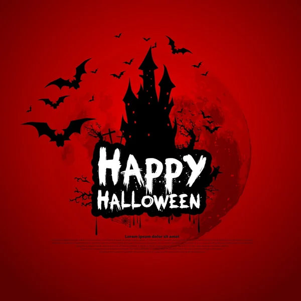 Gelukkig Halloween teken — Stockvector