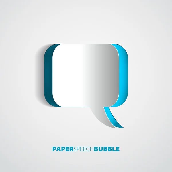 Burbuja de habla de papel — Archivo Imágenes Vectoriales