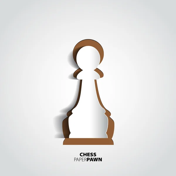 Peça de xadrez peão —  Vetores de Stock