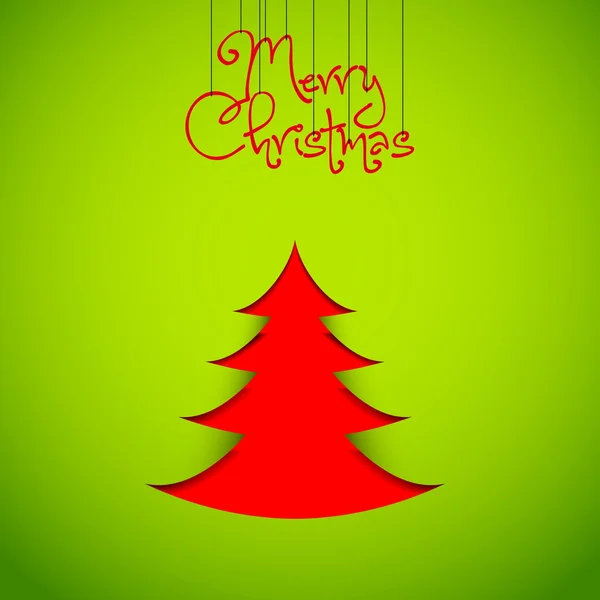 Χριστουγεννιάτικο δέντρο papercut — Διανυσματικό Αρχείο