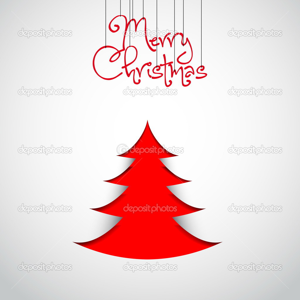 Christmas papercut tree