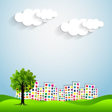 Kentsel şehir grafik tasarım