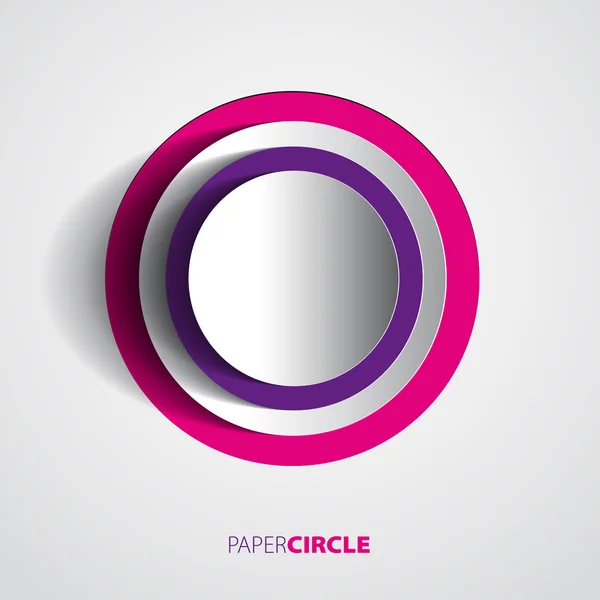 Abstracte papier cirkels — Stockvector