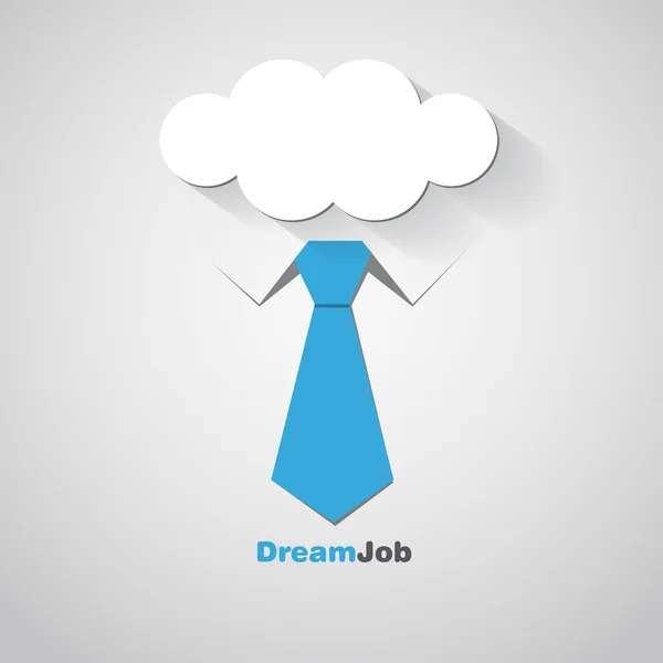 De baan van de droom - conceptuele logo eps10 illustratie — Stockvector