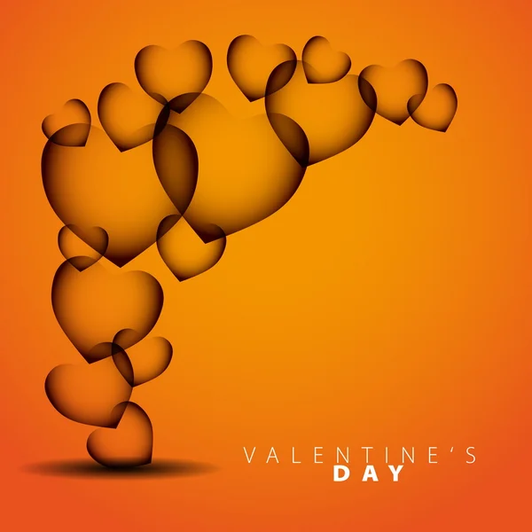 Feliz Dia dos Namorados - Corações em segundo plano - ilustração vetorial — Vetor de Stock