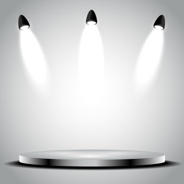 spot ışıkları ile parlak sahne