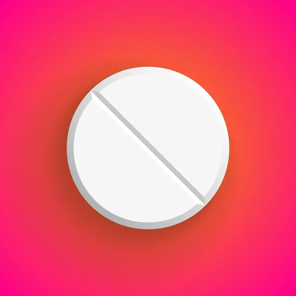 Realistic pill — Stock Vector