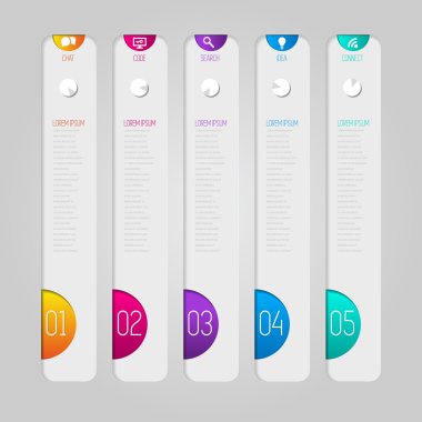 Basit infografik şablon.