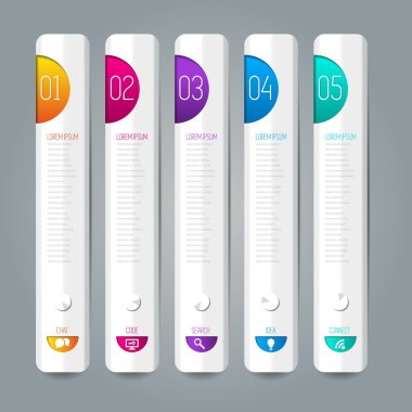 Basit infografik şablon.