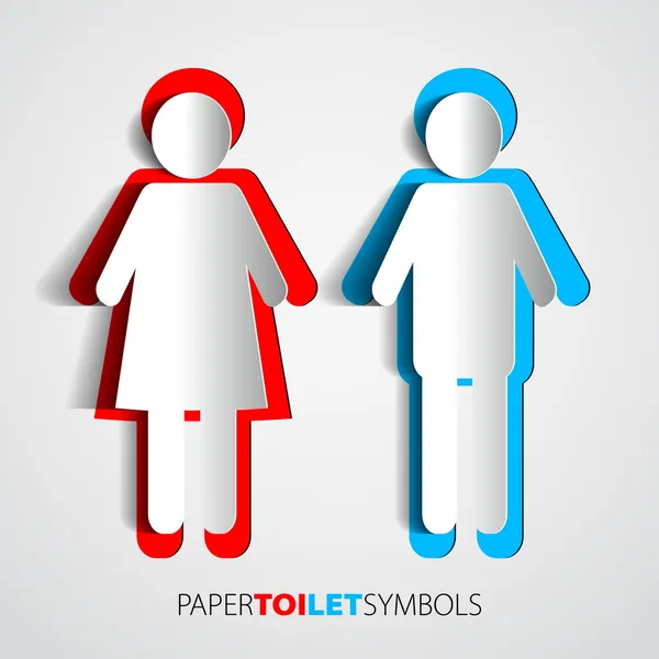 Toilettenpapier-Symbole — Stockvektor