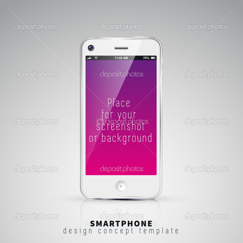 Smartphones white  design