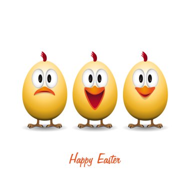Mutlu Paskalya - komik tavuk yumurtası