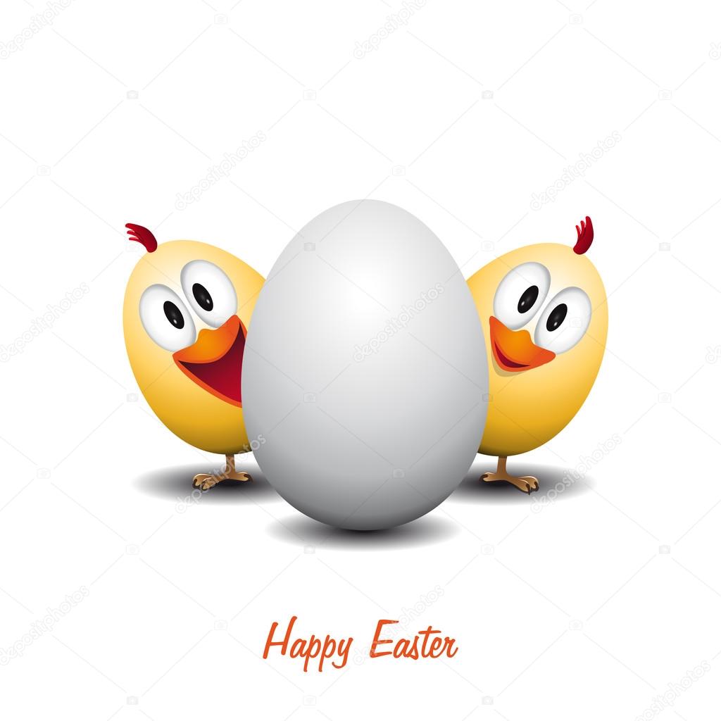 Happy easter Funny chicken egg — Stock Vector © matju78 44161729