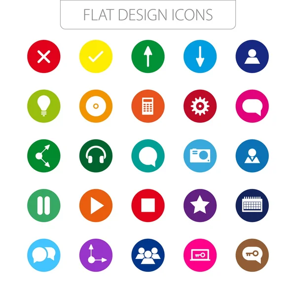 Plochý design - ikony pack. — Stockový vektor