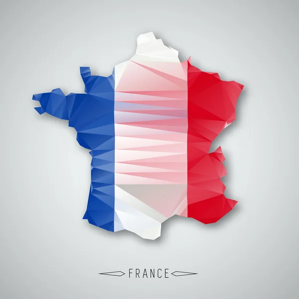 Francja Mapa — Wektor stockowy