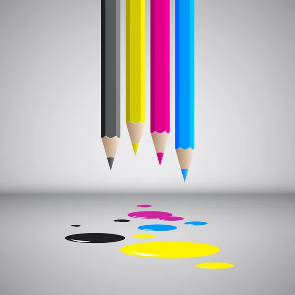 Crayons de couleur — Image vectorielle