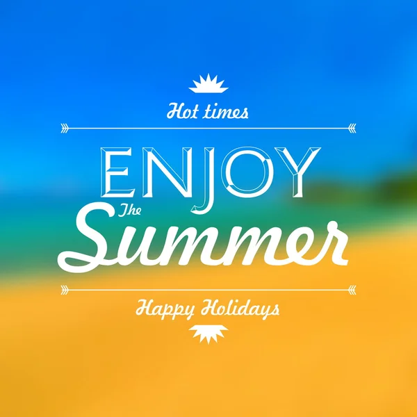 Sommerurlaub genießen — Stockvektor